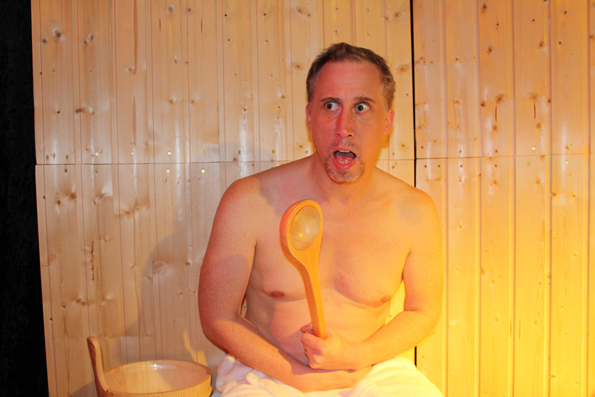 Allein in der Sauna | Foto: © Jan Schuba